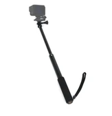 Evrensel Alüminyum Selfie Çubuğu Adaptörlü Siyah 25-75cm - 2