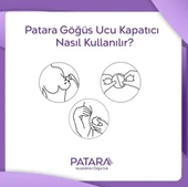 Premium Göğüs Dikleştirici Bant Seti - 5cm x 5m - 8 Saten + 2 Silikon Ped - Ten Rengi - 4