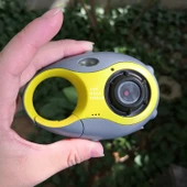 5MP 1.5 İnç Renkli Ekranlı Mini Anahtarlık Tipi Çocuk Dijital Kamera Sarı - 9