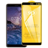 Nokia 5.1 Plus X5 Uyumlu 9D Tam Kaplama Temperli Cam Ekran Koruyucu - 1