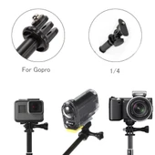 Evrensel Alüminyum Selfie Çubuğu Adaptörlü Siyah 25-75cm - 5
