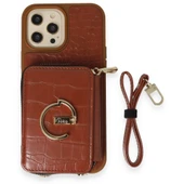 İPhone 13 Pro Uyumlu 3 Parça Çanta Cüzdan Askılık Set Kılıf - 2