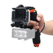 GoPro HERO7 6 5 Siyah Dalış İçin Ayarlanabilir Kaybolma Önleyici Kayışlı Shutter Tetikleyici ve Yüzen El Tutamağı - 3