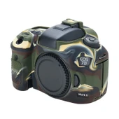 Canon EOS 7D Mark II İçin Kamuflaj Yumuşak Silikon Koruyucu Kılıf - 2