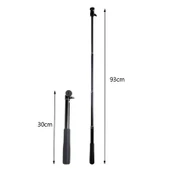 30-93cm Uzunluk Ayarlı Katlanabilir Tripod Tutucu Çok Fonksiyonlu Selfie Çubuğu Monopod GoPro Insta360 DJI ve Diğer Aksiyon Kameraları için - 4