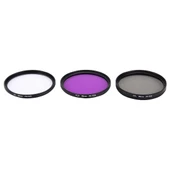 Junestar 3 in 1 Profesyonel 58mm Lens Filtresi CPL UV FLD Mor GoPro Xiaomi Xiaoyi Yi Spor Kamera - 2
