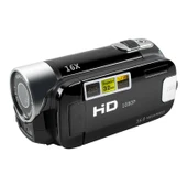 16X Dijital Zoomlu HD 16 Megapiksel Ev ve Seyahat DV Kamera Siyah EU Priz - 3