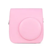FUJIFILM Instax Mini 7 Plus Retro Tam Gövde Pembe PU Deri Kamera Çantası Askılı - 4