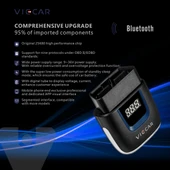 Viecar VP003 Mini OBD Arıza Tespit Cihazı USB ve Type-C Arayüz Bluetooth V2.2 - 5
