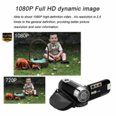 16X Dijital Zoomlu HD 16 Megapiksel Ev ve Seyahat DV Kamera Siyah EU Priz - 6