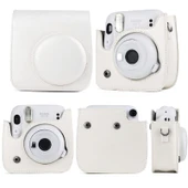 FUJIFILM Instax Mini 11 Siyah Deri Kamera Çantası ve Askı - 5