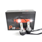 2 Adet P18 H7 Model 52W 6500K 6500LM Araç LED Far Lambası DC11-30V - 11