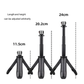 Çok Fonksiyonlu Katlanabilir Tripod Tutucu Selfie Monopod Çubuğu Mavi 12-23cm - 5