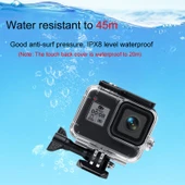 GoPro HERO8 Black Su Geçirmez Kılıf 45m Pembe Dokunmatik Arka Kapak ve Renkli Lens Filtresi - 3
