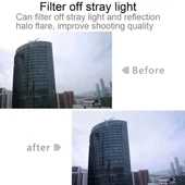 Xiaomi Mijia Küçük Kamera 38mm UV Koruma ve ND Kademeli Lens Filtresi Siyah - 9