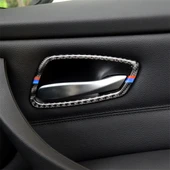 BMW E90 320i 318i 325i Üç Renkli Karbon Fiber Araba Kapı Kolu Dekoratif Sticker - 1