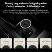 Xiaomi CC07ZM 100W Çift Portlu USB ve USB-C Hızlı Araç Şarj Cihazı - 10