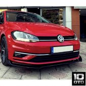 Volkswagen Golf 7 - 7.5 Parlak Siyah 3 Parça Ön Lip - 1