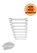 Wuvera 8’li Açık Ağız Anahtar Takımı – Dayanıklı ve Farklı Ölçülerde Pratik Set - 2