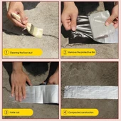 Çatı İzolasyon Bandı 3 ADET Tamir Bant 2 METRE Su Sızdırmazlık Geçirmezlik Yalıtım Çamur Çatlak Boru thumbnail 3