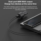 Xiaomi CC07ZM 100W Çift Portlu USB ve USB-C Hızlı Araç Şarj Cihazı - 7