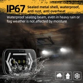 Jeep Wrangler 7 Inç Kare LED Far Modifikasyon Aksesuarı DC9-30V - 6