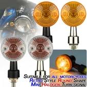 2 Adet PE-ZS101 Motosiklet Sinyal Lambası Gri - 6