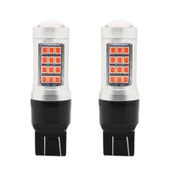7443 Model 42 LEDli Kırmızı Strobe Araba Fren Lambası 12V 2.2W 2 Adet - 2
