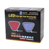 DC12V 1W Kırmızı Üçgen Araç Fren Lambası 20 LED SMD-3528 - 8