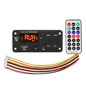 Araba 12V Renkli Ekran Bluetooth 50 MP3 Çalar Dekoder Kart FM Radyo TF Kart USB 35mm AUX Kumandalı - 2