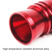 Evrensel Alüminyum Turbo Ses Egzoz Susturucu Düdüğü Kırmızı 35mm XL - 4