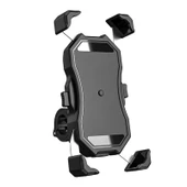 Motosiklet Bisiklet Yarı Otomatik Sıkıştırmalı Telefon Tutucu 4-7 İnç - 2