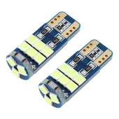 2 Adet T10 DC12 1W 6000K 80LM 9 LED SMD-3030 Beyaz Araç Plaka Lambası - 2