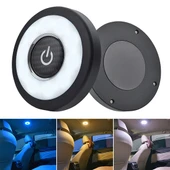 DC 5V 2W Yuvarlak Araba Okuma Lambası Kubbe Işığı - 1