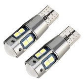 2 Adet T10 12V 2.3W 6000K 180LM 10 LED SMD-3030 Araç İç Aydınlatma Dekoderli - 2