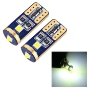 Araç Plaka Lambası 2 Adet T10 W5W 168 194 DC12V 1.2W 6000K 85LM 3 LED SMD-3030 - 1