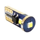 Araç Plaka Lambası 2 Adet T10 W5W 168 194 DC12V 1.2W 6000K 85LM 3 LED SMD-3030 - 4