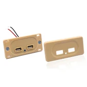 4.8A Kısa Kablo Çift USB Araç Şarj Cihazı RV Otobüs Modifiye - 5