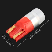 10lu T10 W5W 168 194 DC12V 0.6W 1LED SMD-3030 Kırmızı Araç Plaka Lambası - 3