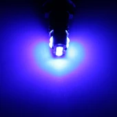 2 Adet T10 W5W 168 Araç Plaka Lambası 12-24V 1.8W 6000K 140LM 4 LED SMD-3030 Mavi Işık - 5