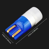 10lu T10 W5W 168 194 DC12V 0.6W 1LED SMD-3030 Araç İç Aydınlatma Mavi Işık - 3