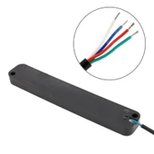 105mm DC12-24V 1.6W Motosiklet LED Dinamik Sinyal Yan Lambası Su Akışı Fren Lambası 1 Metre Kablo - 4