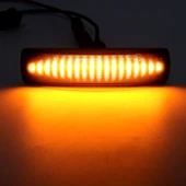 Land Rover Uyumlu 2'li Araç LED Dinamik Sinyal Yan Lambası Siyah Amber Işık DC12V 3W - 6