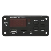 Araba 12V Renkli Ekran Bluetooth 50 MP3 Çalar Dekoder Kart FM Radyo TF Kart USB 35mm AUX Kumandalı - 3