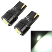 2 Adet T10 DC12V 1.8W 6000K 140LM 4 LED SMD-3030 Araç Plaka Lambası - 1