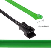 4 Metre Soğuk Işık Esnek LED Şerit Işık Araba Dekorasyonu Yeşil Işık - 3