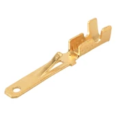 100 Adet 2.8mm Erkek Terminal Hoparlör Kablosu Çatal Uçlu Altın Kaplama Bakır - 2
