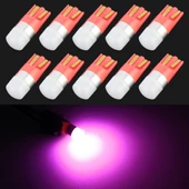 10lu T10 W5W 168 194 DC12V 0.6W 1LED SMD3030 Araç Pembe Plaka Lambası - 1