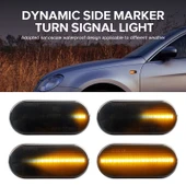 Volkswagen Uyumlu 2'li Siyah LED Yan Akışlı Sinyal Lambası 12V 5W - 6