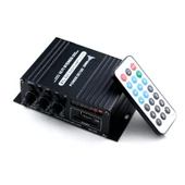 AK370 12V Ev ve Araç Bluetooth HIFI Amplifikatör Uzaktan Kumandalı - 6